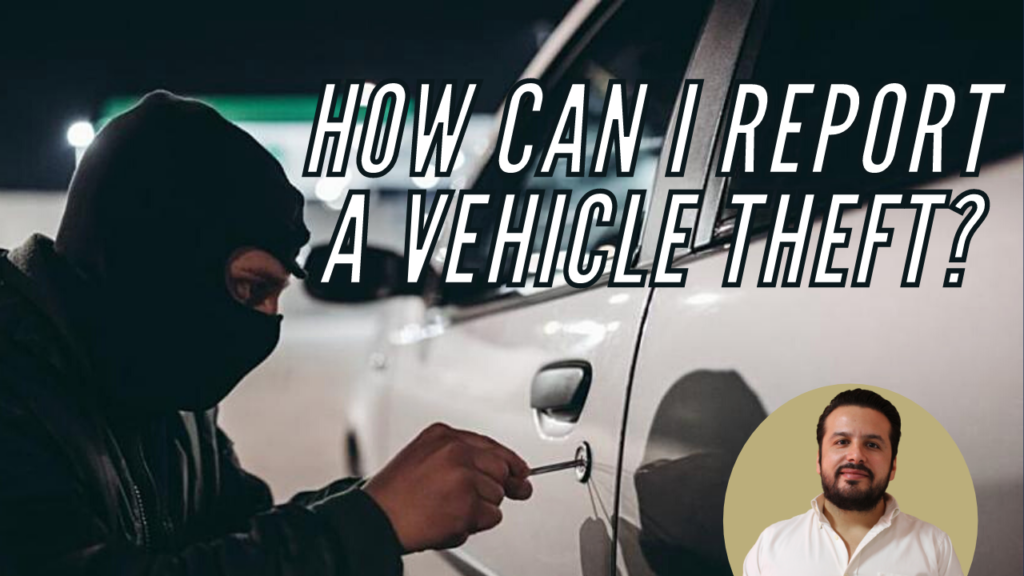 How can I report a vehicle theft? 