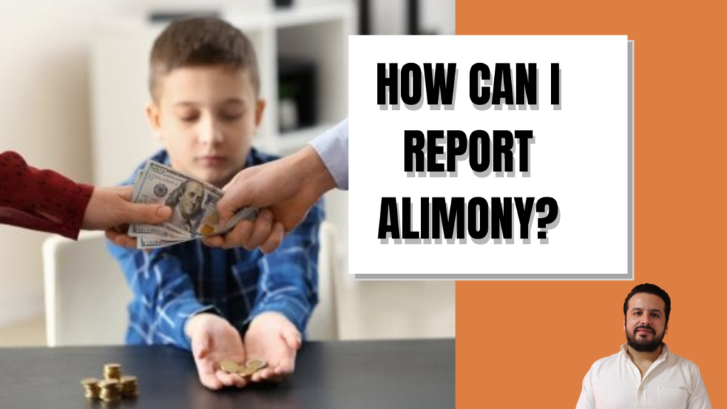 How can I report alimony? 