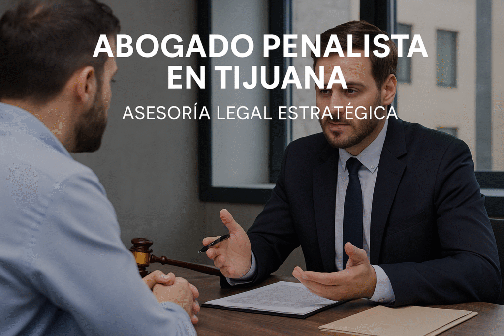 Abogado penalista ofreciendo asesoría legal en Tijuana